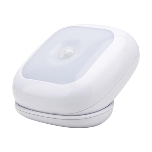 WOONEKY LED Nachtlicht mit Bewegungsmelder Magnetisch und Batteriegespeist Energiesparende LED leuchte für Flur Küche Schlafzimmer und Bad Einfache Montage mit Saugnapf oder Klebestreifen von WOONEKY