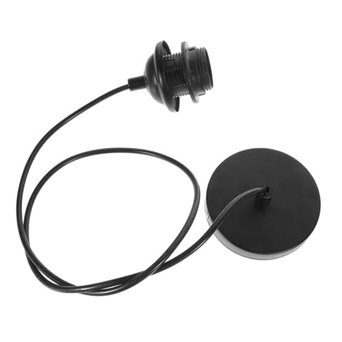 WOONEKY Lampenfassung Schwarz Vintage Pendelleuchte Hängelampe mit Kabel Feuer und Hitzebeständig für Küche Wohnzimmer Büro Bars von WOONEKY