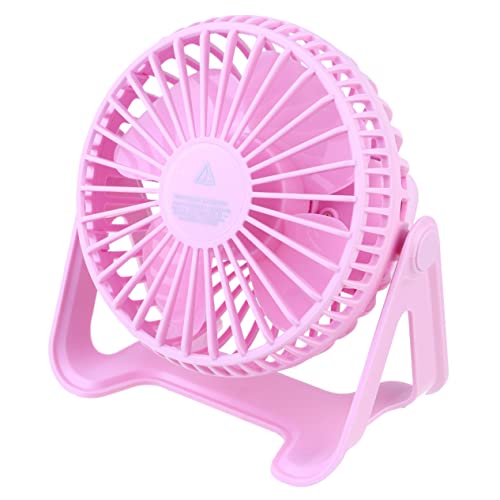 WOONEKY Tragbarer USB Tischventilator Leiser Für Schlafsaal Zuhause Und Büro Wiederaufladbar Und Leicht Für Sommer Rosa von WOONEKY