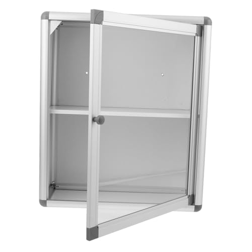 WOONEKY Medikamentenbox zur Wandmontage Bad Lagerung Medikamentenfall Wandmontage -Medizinschrank Mauermedizinbehälter Tablettenbehälter Tablethülle tragbare Legierung Silber von WOONEKY