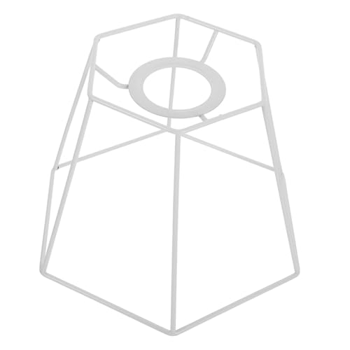 WOONEKY Metall Lampenschirm Gestell Retro Vintage Lampen Drahtgestell Lampenfassung Lampenschutz DIY Lampenhalter für Pendelleuchte und Schreibtischlampe Robust Langlebig von WOONEKY