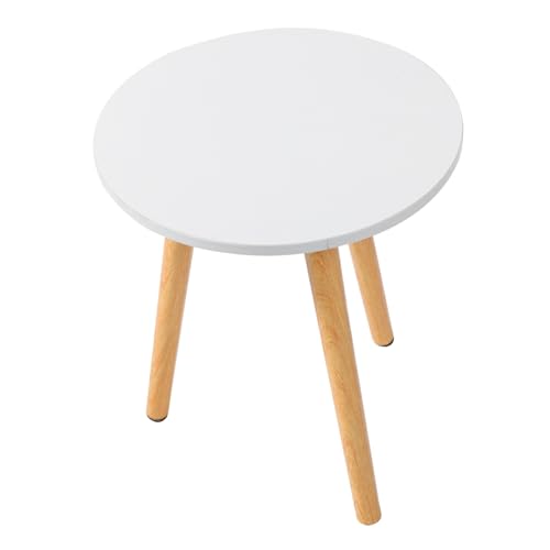 WOONEKY Moderner Runder Mini Beistelltisch Nordic Stil Kreativer Sofatisch für Wohnzimmer Schlafzimmer Balkon Kompakt Vielseitig als Nachttisch und Teewagen Titanium Weiß WOONEKY Moderner Runder Mini Beistelltisch Nordic Stil Kreativer Sofatisch für Wohnzimmer Schlafzimmer Balkon Kompakt Vielseitig als Nachttisch und Teewagen Titanium Weiß von WOONEKY