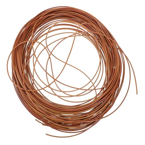 WOONEKY Plastik Rattan Geflecht Orange DIY Reparaturmaterial für Garten und Balkonmöbel Langlebiges Flaches Kunststoff Rattan für Stuhl und Möbelreparatur Vielseitiges Caning Material für WOONEKY Plastik Rattan Geflecht Orange DIY Reparaturmaterial für Garten und Balkonmöbel Langlebiges Flaches Kunststoff Rattan für Stuhl und Möbelreparatur Vielseitiges Caning Material für von WOONEKY