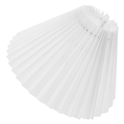 WOONEKY Plissierter Lampenschirm Stoff für Tischlampen Eleganter Lampenschirm im Retro Stil als Ersatz für Schlafzimmerlampen Kompatibel mit Gute Lichtdurchlässigkeit Robuste Bauweise von WOONEKY