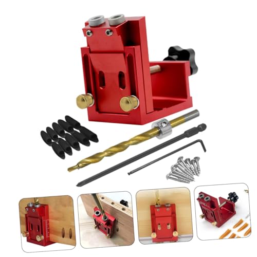 WOONEKY Pocket Hole Jig Aluminiumlegierung Doppelschablone Bohrführung Holzstärke Dübelbohrer Holzbearbeitung Präzise Schraubverbindung Möbelmontage Zufällige Farbe Zufällige Farbe WOONEKY Pocket Hole Jig Aluminiumlegierung Doppelschablone Bohrführung Holzstärke Dübelbohrer Holzbearbeitung Präzise Schraubverbindung Möbelmontage Zufällige Farbe Zufällige Farbe von WOONEKY