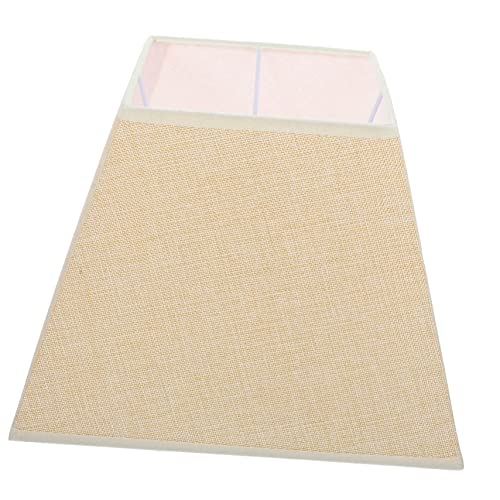 WOONEKY Lampenschirm Aus Metall Und Stoff Rechteckiges Design Für Schreibtischlampe Stehlampe Dekorativ von WOONEKY