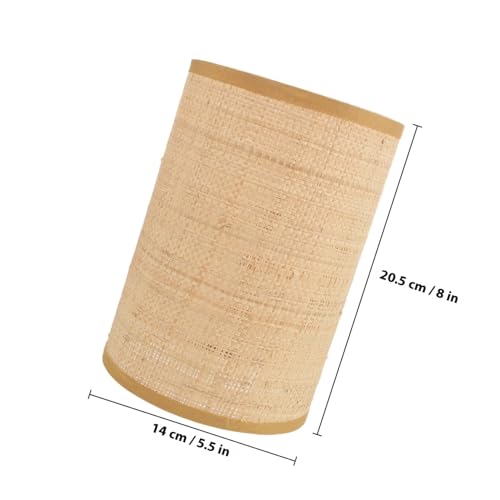 WOONEKY Rattan Lampenschirm Geflochten Für Stehlampe Rustikaler Stil Wohnzimmer Schlafzimmer Dekor Tisch Bodenlampen Zubehör Für Hotel Restaurant von WOONEKY