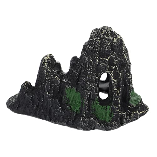 WOONEKY Resin Aquarium Rockery Statue Natürliche Landschaftsdeko mit Stabilem Boden Kompakt für Verschiedene Aquarien Dekoratives Kunsthandwerk für Teich und Fischbecken Lebensechte Harz von WOONEKY