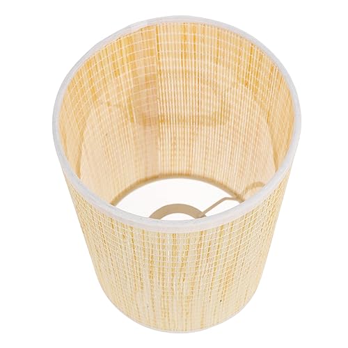 WOONEKY Rustikaler Rattan Lampenschirm Geflochtene Pendelleuchte Deckenlampe Leicht und Stabil für Schlafzimmer Wohnzimmer Hotel Nutzung von WOONEKY