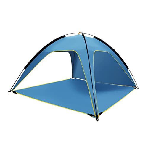 WOONEKY Schnell Öffnendes Sonnenschutzzelt 3-Seitiges Polyester Campingzelt Geräumiges und Belüftetes Outdoorzelt Uv Schutz für Erwachsene für Garten und Strand von WOONEKY