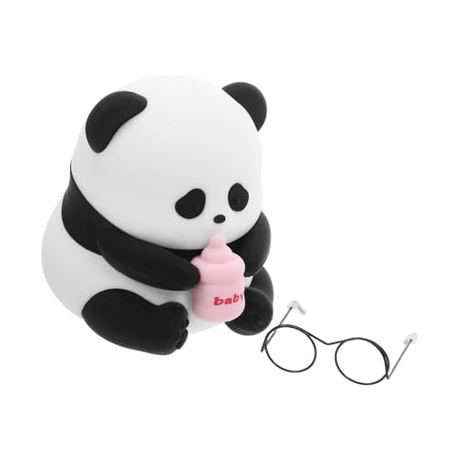 WOONEKY Sitzendes Panda LED Nachtlicht Weiches Silikon Dimmbar Energiesparende Kinderzimmerlampe Tragbares Nachtlicht für Babyzimmer und Camping Niedliches Cartoon Design WOONEKY Sitzendes Panda LED Nachtlicht Weiches Silikon Dimmbar Energiesparende Kinderzimmerlampe Tragbares Nachtlicht für Babyzimmer und Camping Niedliches Cartoon Design von WOONEKY