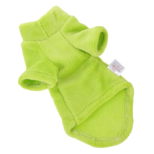 WOONEKY Sphynx Katzenpullover mit Hohem Kragen Atmungsaktive Dicke Winterbekleidung für Haarlose Katzen Weicher Wärmeisolierender Katzenmantel für Herbst und Kalte Tage Hellgrün WOONEKY Sphynx Katzenpullover mit Hohem Kragen Atmungsaktive Dicke Winterbekleidung für Haarlose Katzen Weicher Wärmeisolierender Katzenmantel für Herbst und Kalte Tage Hellgrün von WOONEKY