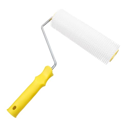 WOONEKY Spiked Roller für Estrich und Bodenbeschichtungen Defoaming Roller mit Ergonomischem Griff Langlebig und Leicht zu Installieren für Bauarbeiten und Renovierungen von WOONEKY