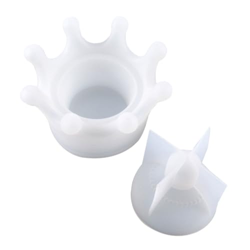 WOONEKY Teiliges Silikonform für Aufbewahrungsbox mit Solidem Deckel Krone Design Vielseitige Resin Form für Schmuckkästchen Kerzenhalter DIY Heimdeko Langlebig und Leicht Entformbar WOONEKY Teiliges Silikonform für Aufbewahrungsbox mit Solidem Deckel Krone Design Vielseitige Resin Form für Schmuckkästchen Kerzenhalter DIY Heimdeko Langlebig und Leicht Entformbar von WOONEKY