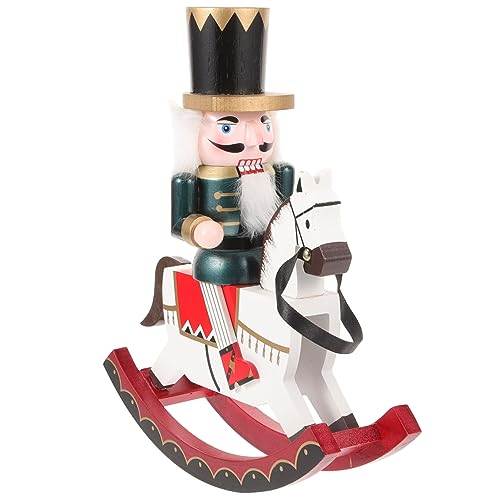 WOONEKY Künstlerische Weihnachts-nussknacker-Figur Hölzerne Soldaten-Statue Heim-bastelgeschenk Für Freunde von WOONEKY