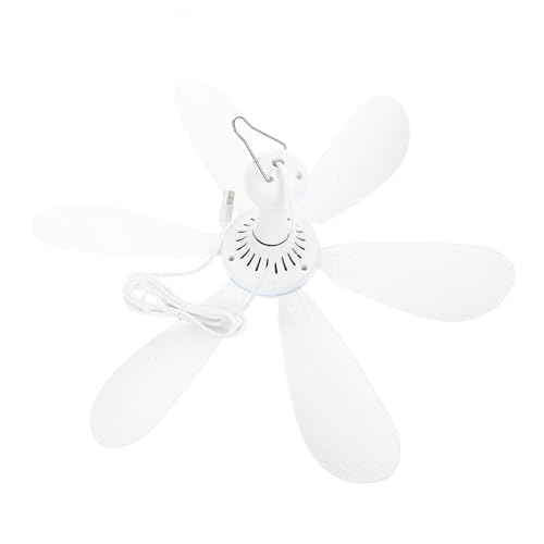 WOONEKY Tragbarer USB Deckenventilator für Camping Mini Hängeventilator mit USB für Zelt Outdoor und Heiße Sommernächte Leiser Betrieb Langlebige Ventilatorblätter Einfach zu Bedienen WOONEKY Tragbarer USB Deckenventilator für Camping Mini Hängeventilator mit USB für Zelt Outdoor und Heiße Sommernächte Leiser Betrieb Langlebige Ventilatorblätter Einfach zu Bedienen von WOONEKY