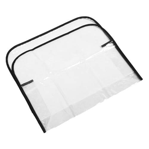 WOONEKY Transparente Friseurstuhl Rückenlehnen Abdeckung aus Robustem Kunststoff Schmutz und Chemikalienbeständig Einfache Montage Schützender Schonbezug für Salonstühle Wiederverwendbar von WOONEKY