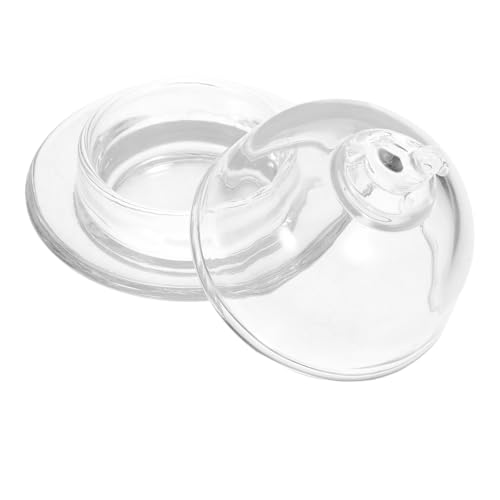 WOONEKY Transparentes Glas Tintenfach mit Kuppeldeckel Multifunktionale Aufbewahrungsbox für Kalligrafie Malfarbe Bonbons und Kunstbedarf Langlebig Stilvoll Leicht zu Reinigen von WOONEKY