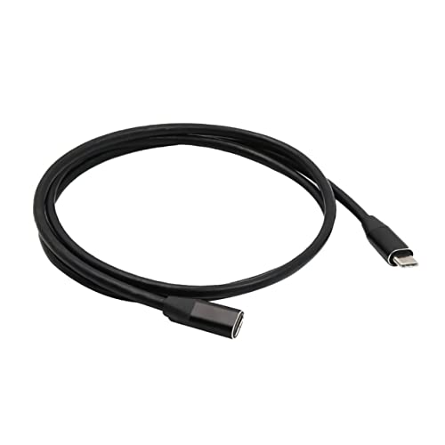 WOONEKY Type C Verlängerungskabel USB USB C Stecker Buchse Schwarz Bi Direktional für Datenübertragung und Aufladung von Geräten von WOONEKY
