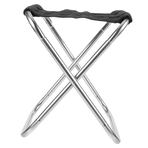 WOONEKY Ultraleichter Faltbarer Campinghocker aus Aluminiumlegierung mit Oxford Tragbar und Kompakt Vielseitiger Outdoor Sitzhocker für Angeln Wandern Garten Picknick und Camping von WOONEKY