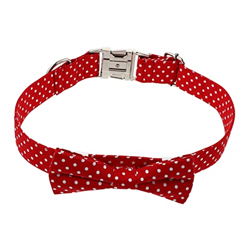 WOONEKY Verstellbares Hundehalsband mit Schleife Robuster Ring für Haustiergeburtstag Komfortabler Eleganter Schmuck für Hunde Geeignet für Tägliche Nutzung und Feiern WOONEKY Verstellbares Hundehalsband mit Schleife Robuster Ring für Haustiergeburtstag Komfortabler Eleganter Schmuck für Hunde Geeignet für Tägliche Nutzung und Feiern von WOONEKY