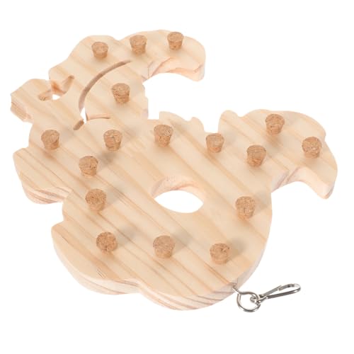 WOONEKY Vogelspielzeug aus Holz Langlebiges Beißfestes Papagei Kauspielzeug mit Haken Hängendes Sitzstangen für Wellensittiche und Mittelgroße Papageien Fördert Klettern und Beschäftigung WOONEKY Vogelspielzeug aus Holz Langlebiges Beißfestes Papagei Kauspielzeug mit Haken Hängendes Sitzstangen für Wellensittiche und Mittelgroße Papageien Fördert Klettern und Beschäftigung von WOONEKY