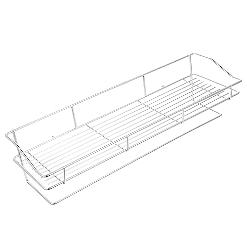 WOONEKY Wandmontiertes Ablageregal ohne Bohren Wasserdichtes Duschregal mit Ablauflöchern Platzsparendes Badezimmer und Küchen Aufbewahrungsregal für Shampoo und Duschgel WOONEKY Wandmontiertes Ablageregal ohne Bohren Wasserdichtes Duschregal mit Ablauflöchern Platzsparendes Badezimmer und Küchen Aufbewahrungsregal für Shampoo und Duschgel von WOONEKY
