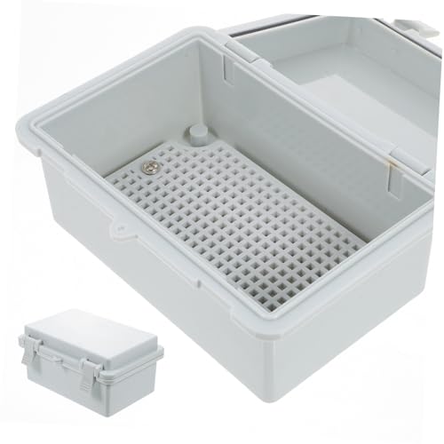 WOONEKY Wasserdichte Abs Elektro verteilerdose mit Montagetafel Wetterfeste Anschlussdose für Elektronische Projekte Robuste Kunststoffbox mit Klappdeckel für Innen Außenbereich WOONEKY Wasserdichte Abs Elektro verteilerdose mit Montagetafel Wetterfeste Anschlussdose für Elektronische Projekte Robuste Kunststoffbox mit Klappdeckel für Innen Außenbereich von WOONEKY