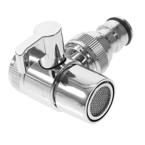 WOONEKY Wasserhahn Adapter aus Kupfer mit Anschluss Umschaltventil für Waschmaschine und Geschirrspüler Langlebiger Wasserleitungen Splitter Geeignet für Asiatische und Europäische von WOONEKY
