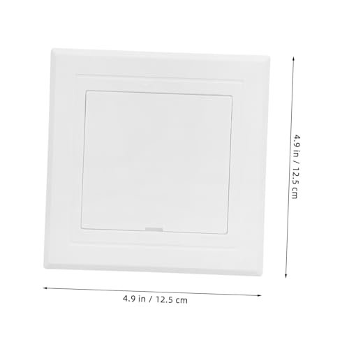 WOONEKY Weißes Kunststoff Rohrleitungs zugangsdeckel für Badezimmer Wand Inspektionsöffnung Abflussabdeckung mit Langlebigem Design zur Verhinderung von Fremdkörpern und Schmutzeintritt von WOONEKY