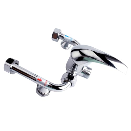 WOONEKY Zinklegierung Duschmischer U förmig Mischventil für Elektrisch Warm Kaltwasser Duscharmatur Wandmontage Präzise Temperaturregelung Kompatibel mit Durchlauferhitzer Badezimmer WOONEKY Zinklegierung Duschmischer U förmig Mischventil für Elektrisch Warm Kaltwasser Duscharmatur Wandmontage Präzise Temperaturregelung Kompatibel mit Durchlauferhitzer Badezimmer von WOONEKY