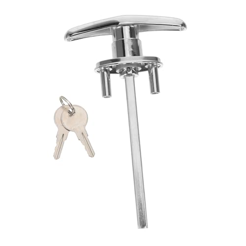 WOONEKY Zinklegierung T-griff Schloss mit Schlüsseln Ergonomisch Komfortabel Präzisionsverriegelung Vielseitig Einsetzbar für Garage Camper Türgriff Ersatz WOONEKY Zinklegierung T-griff Schloss mit Schlüsseln Ergonomisch Komfortabel Präzisionsverriegelung Vielseitig Einsetzbar für Garage Camper Türgriff Ersatz von WOONEKY