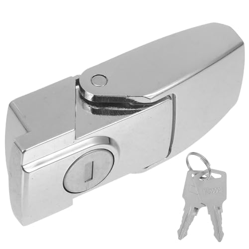 WOONEKY Zinklegierung Türschloss mit Schlüssel für Elektroschrank Vielseitiger Überfalle Riegel Robustes Sicherheitslatch für Schranktüren Kindersichere Verriegelung Einfache Montage WOONEKY Zinklegierung Türschloss mit Schlüssel für Elektroschrank Vielseitiger Überfalle Riegel Robustes Sicherheitslatch für Schranktüren Kindersichere Verriegelung Einfache Montage von WOONEKY