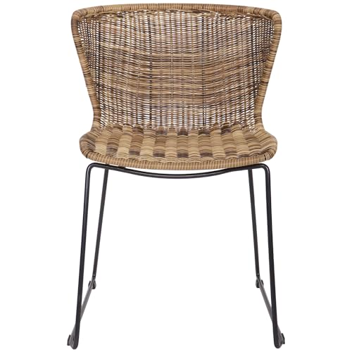 WOOOD 2er-Set-Kaat Esszimmerstuhl Samt, Natürlich, Breite: 54.5 cm Tiefe: 54 cm Höhe 77.5 cm von WOOOD