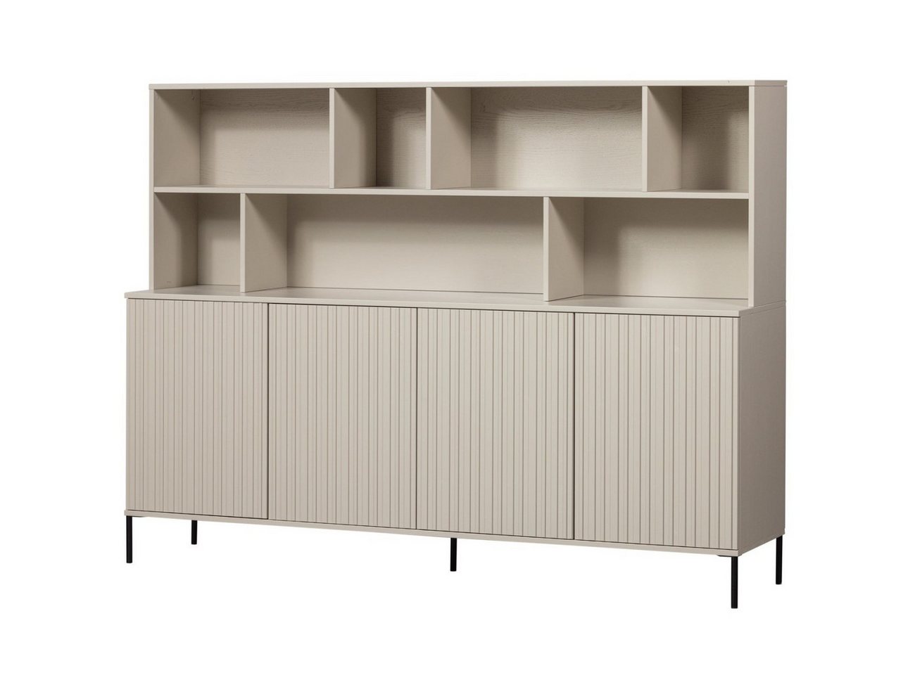 WOOOD Buffet Gravure aus Kiefernholz, Dust Push-to-Open-System von WOOOD