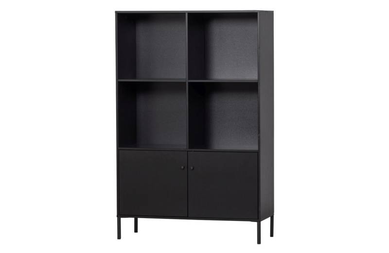 WOOOD Buffet Schrank Xam Offen aus Kiefernholz, Schwarz von WOOOD