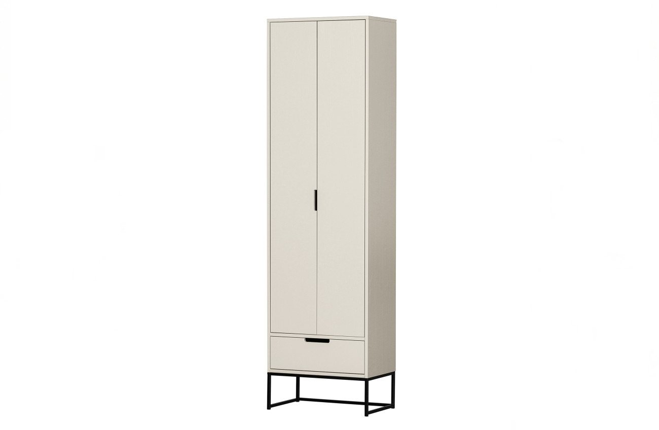 WOOOD Buffet Silas schmal, Hellgrau Schwarze Innenfarbe WOOOD Buffet Silas schmal, Hellgrau Schwarze Innenfarbe von WOOOD