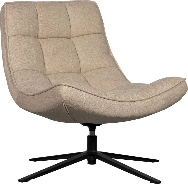 WOOOD Drehsessel Maudi, Metallgestell, gepolstert mit gewebtem Stoff, H 84 cm x B 74 cm von WOOOD