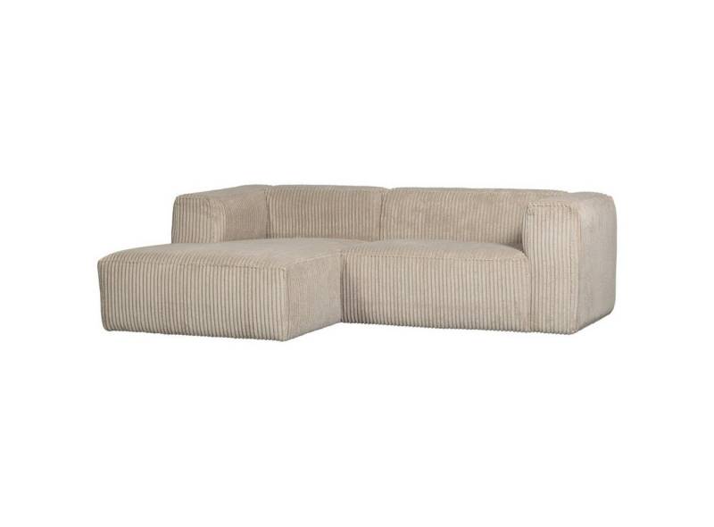 WOOOD Ecksofa Chaiselongue Bean mit Cordbezug, Links von WOOOD
