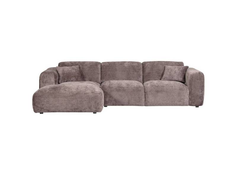 WOOOD Ecksofa Chaiselongue Cloud aus Chenille-Stoff Links, Taupe WOOOD Ecksofa Chaiselongue Cloud aus Chenille-Stoff Links, Taupe von WOOOD