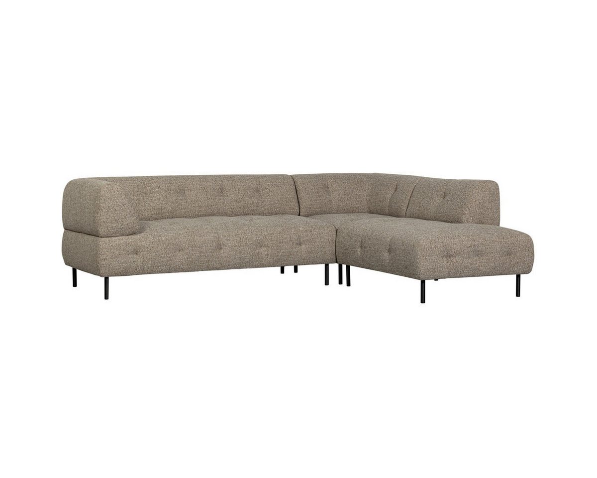 WOOOD Ecksofa Ecksofa Lloyd rechts - Stoff Braun Melange, Freistellbar von WOOOD