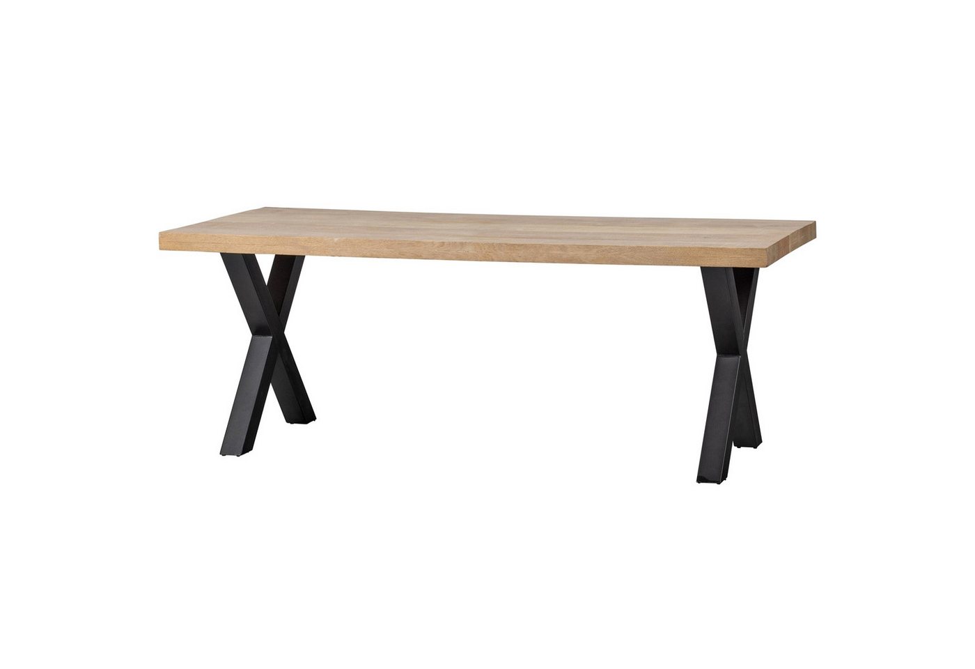 WOOOD Esstisch Esstisch Tablo - Mango Natur - 180x90 cm - Alkmaar Legs von WOOOD