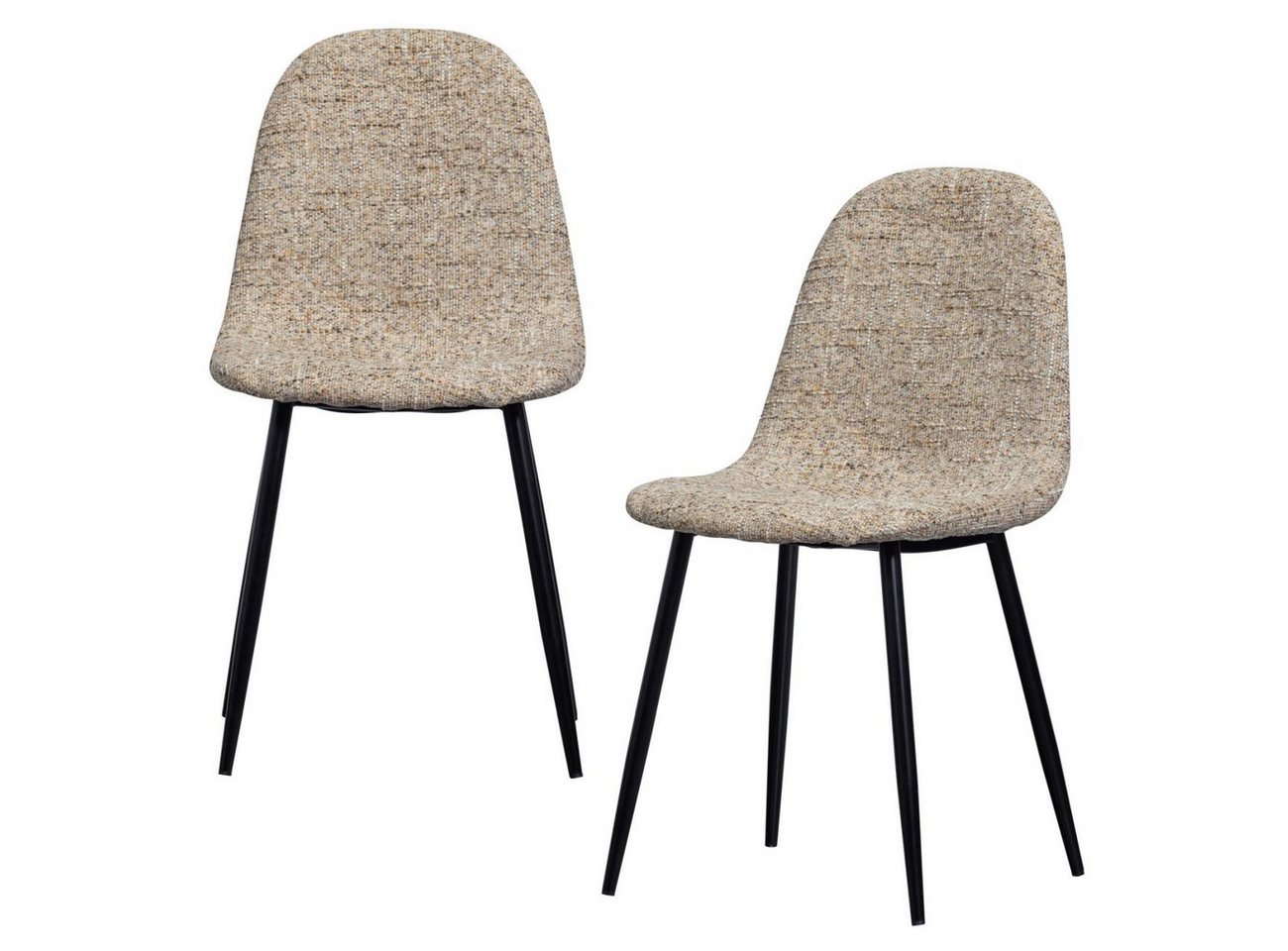 WOOOD Esszimmerstuhl Esszimmerstuhl Marije 2er-Set Chenille-Stoff WOOOD Esszimmerstuhl Esszimmerstuhl Marije 2er-Set Chenille-Stoff von WOOOD