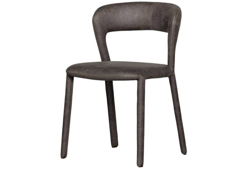 WOOOD Esszimmerstuhl Retro Lederstuhl Noble Komplettbezug Kunstleder von WOOOD