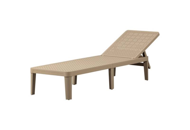 WOOOD Gartenliege Liegestuhl Jinte Kunststoff Ockergelb oder Sand von WOOOD