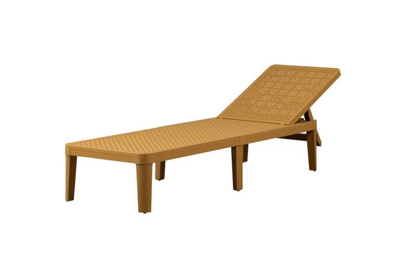 WOOOD Gartenliege Liegestuhl Jinte Kunststoff Ockergelb oder Sand von WOOOD