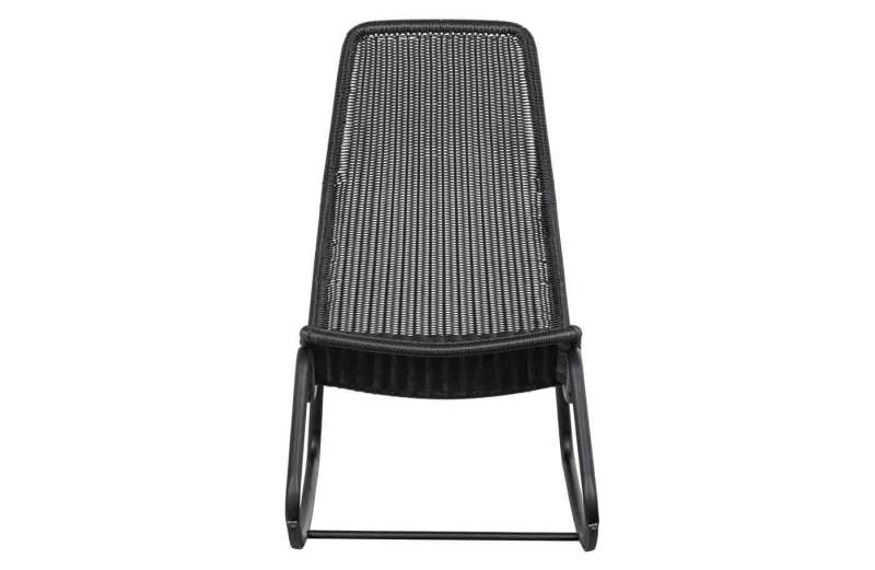 WOOOD Gartenstuhl Schaukelstuhl Tom, Outdoor, Schwarz, Geeignet für den Innen- und Außenbereich von WOOOD