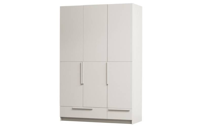WOOOD Kleiderschrank Split aus Kiefernholz Hellgrau 142 cm von WOOOD