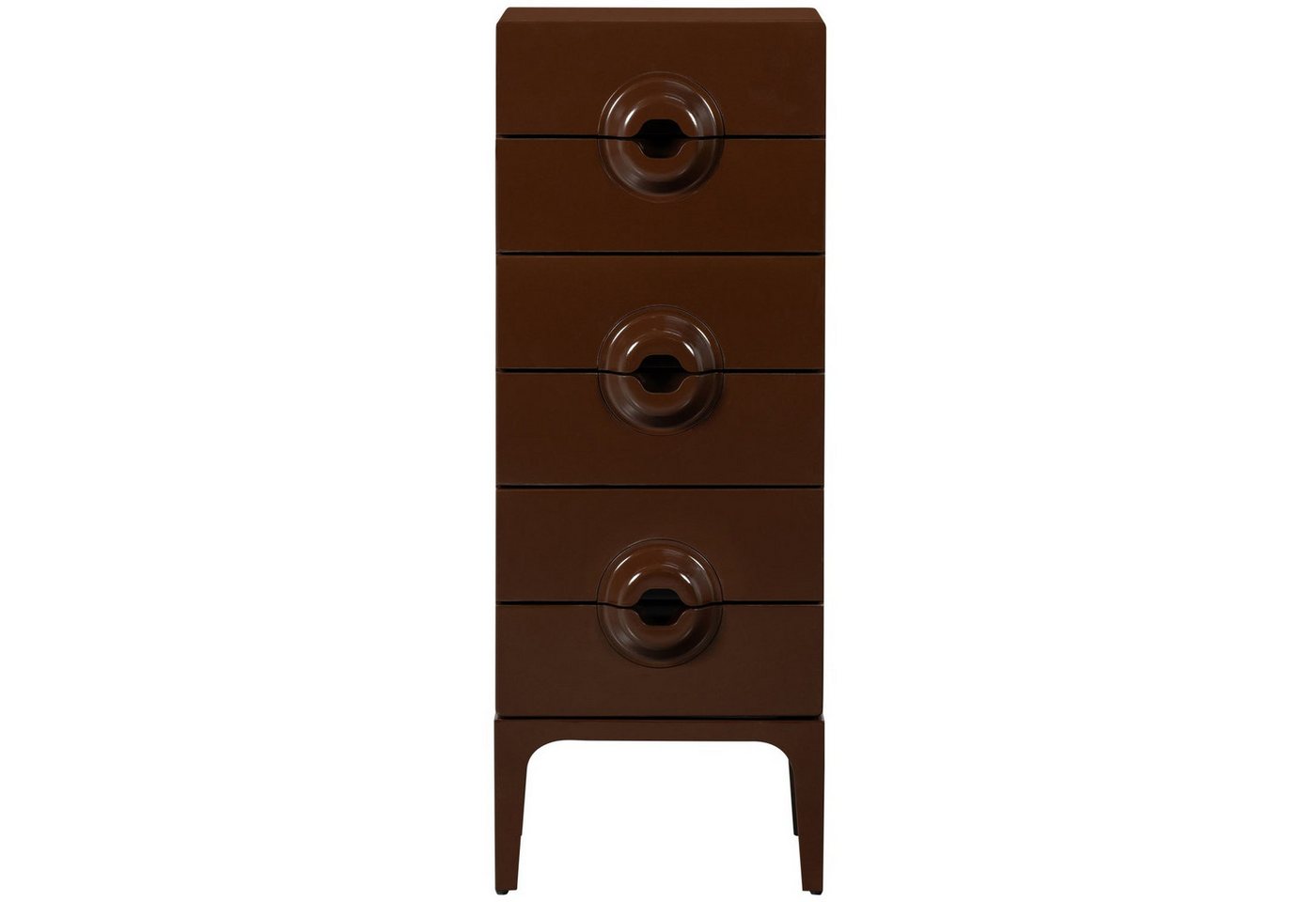 WOOOD Kommode Retro Kommode Nachttisch Merge Schokobraun 6 Schubladen von WOOOD