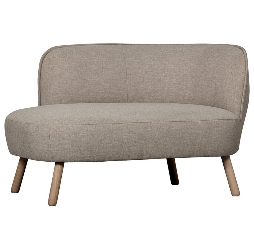 WOOOD Loungesessel Lounge Sessel Hazel rechts - Webstoff Natur, freistellbar von WOOOD